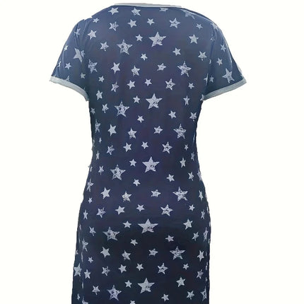 Printed Maternity and Nursing Dress