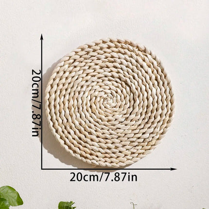 Boho Woven Wall Basket Decor