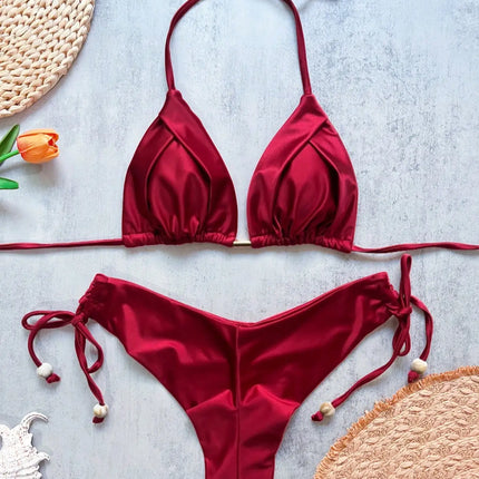 Folded Triangle Bikini Set