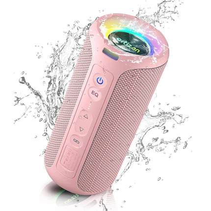 Waterproof Portable Bluetooth Speaker with RGB Lights