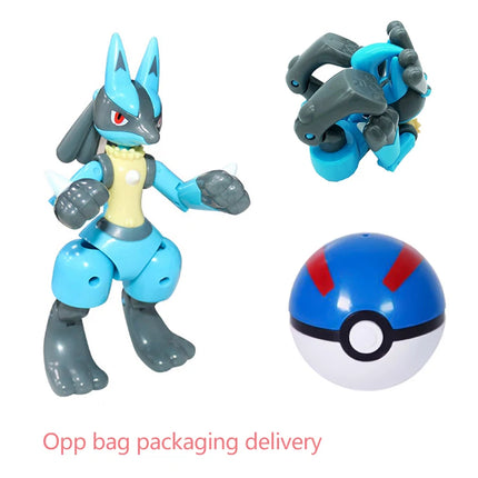 Transforming Pokeball Figure Toy