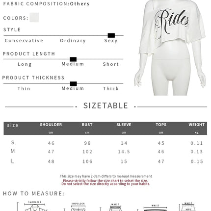 Women's Letter Print Crop Top