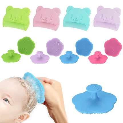 Baby Silicone Scalp Massage Brush Set