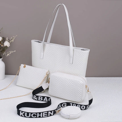 Wave Pattern Tote Bag Set