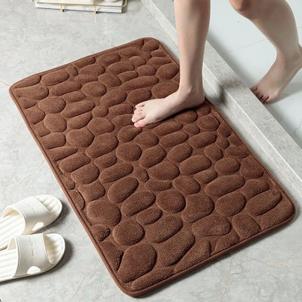Cobblestone Embossed Bath Mat