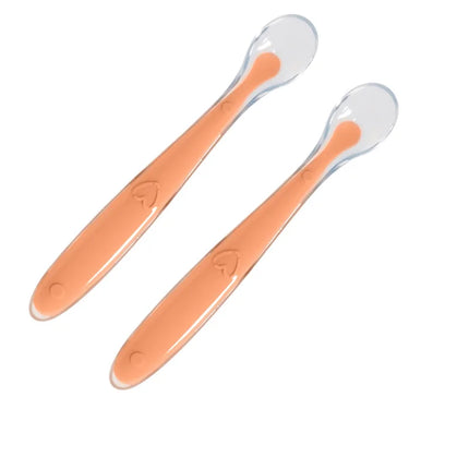 2-Piece Baby Silicone Spoon Set