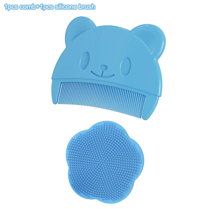Baby Silicone Scalp Massage Brush Set