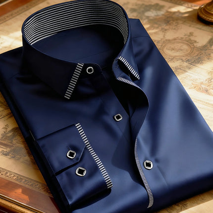 Men’s Patchwork Smart Casual Shirt