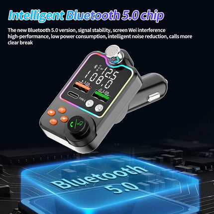 Bluetooth FM Transmitter with Fast Charging
