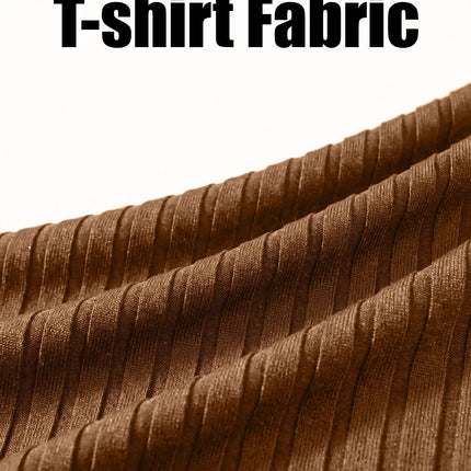 Men's Ribbed V-Neck T-Shirt
