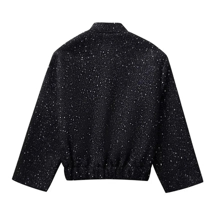 Women's Gold Sequin Jacket