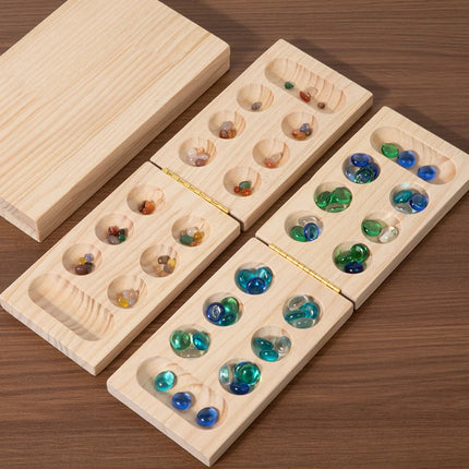 Wooden Mancala Board Game