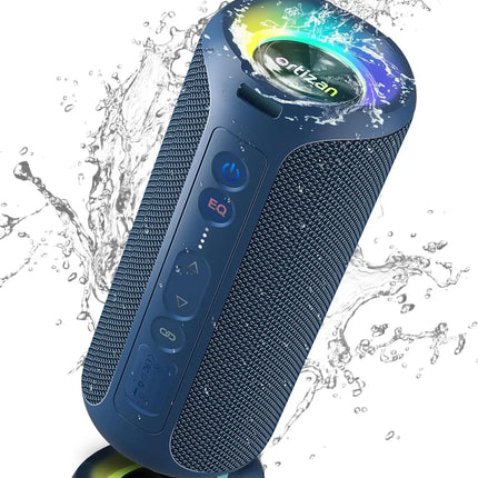 Waterproof Portable Bluetooth Speaker with RGB Lights