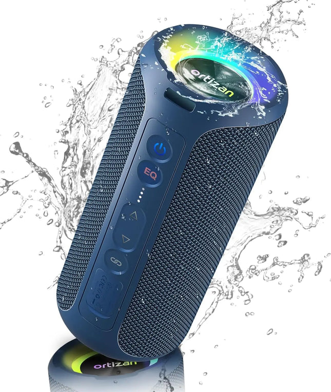 Waterproof Portable Bluetooth Speaker with RGB Lights
