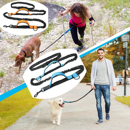 Double Elastic Reflective Dog Leash
