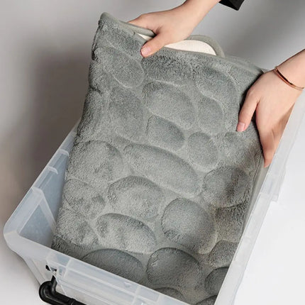 Cobblestone Embossed Bath Mat