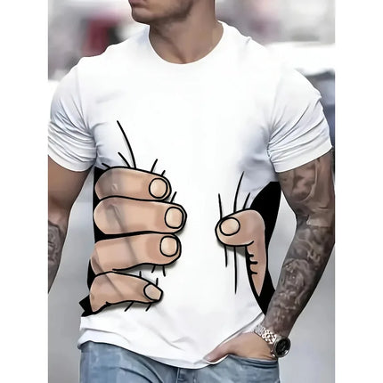 Men's 3D Abstract Graphic T-Shirt