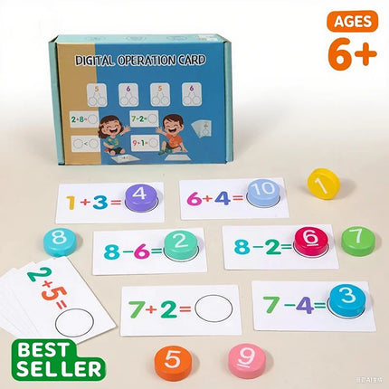 Montessori Math Card Matching Game for Kids