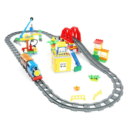 Large Building Block Train Set