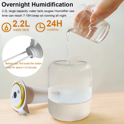 2.2L Double-Nozzle Air Humidifier