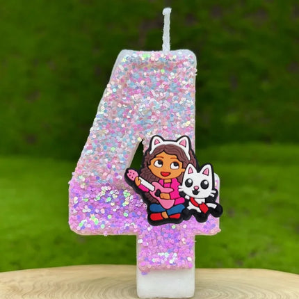 Cartoon Number Birthday Candles