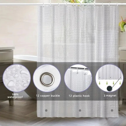 Clear Waterproof Shower Curtain Liner