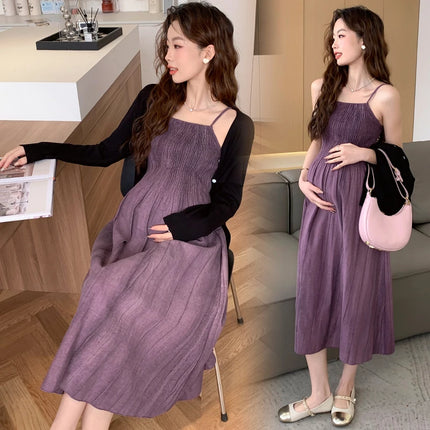 Maternity Cardigan and Dress Set