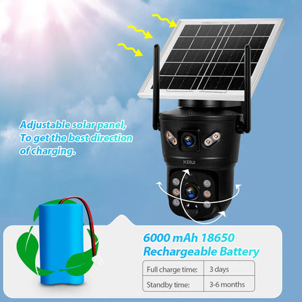 6MP 4G Solar Security Camera