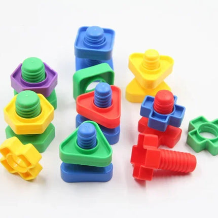 Nut-Shaped Matching Building Block Set