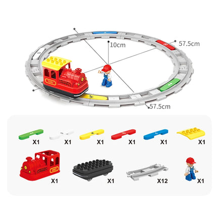 Large Building Block Train Set