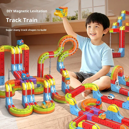 Magnetic Anti-Gravity Electric Train Track Set for Kids
