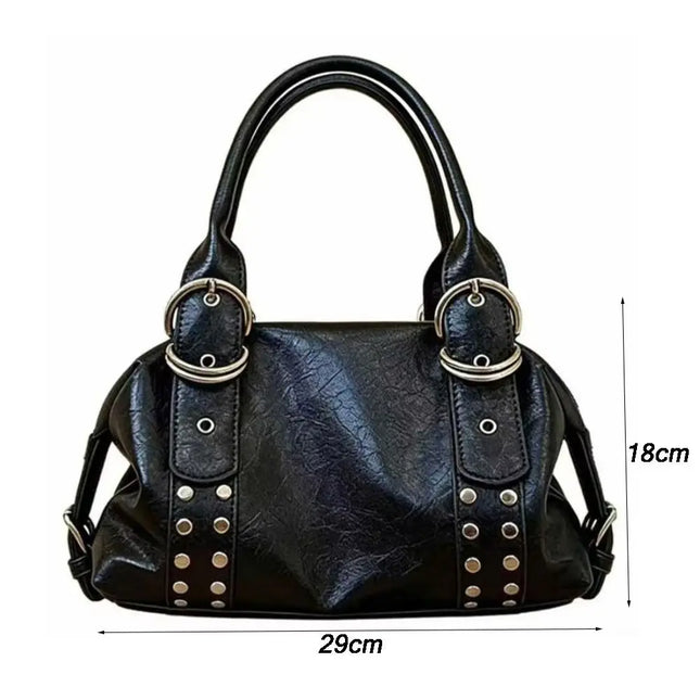 Rivet Motorcycle Shoulder Bag