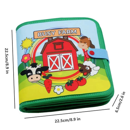 Farm Animal Montessori Busy Book for Toddlers
