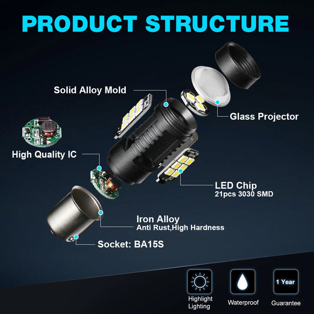12V–24V LED Car Bulbs