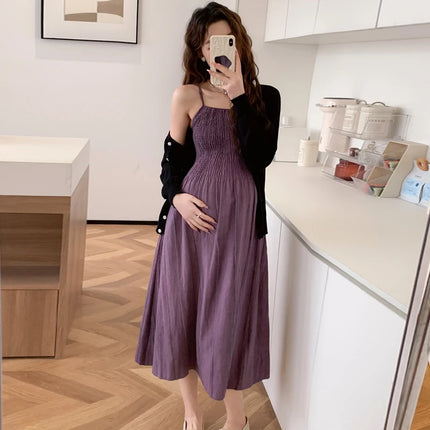 Maternity Cardigan and Dress Set