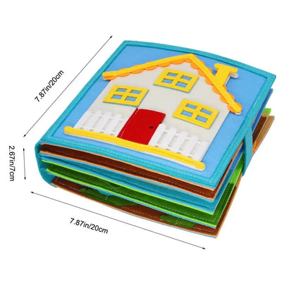 Montessori Busy Book for Toddlers with Life Skills Activities