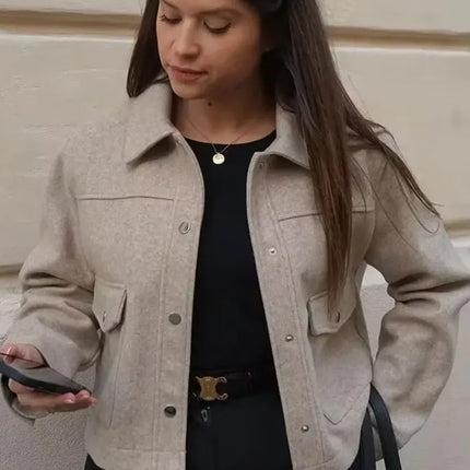 Women's Button-Up Casual Jacket