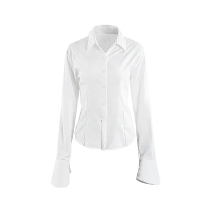 Women's Slim-Fit Flared Sleeve Blouse