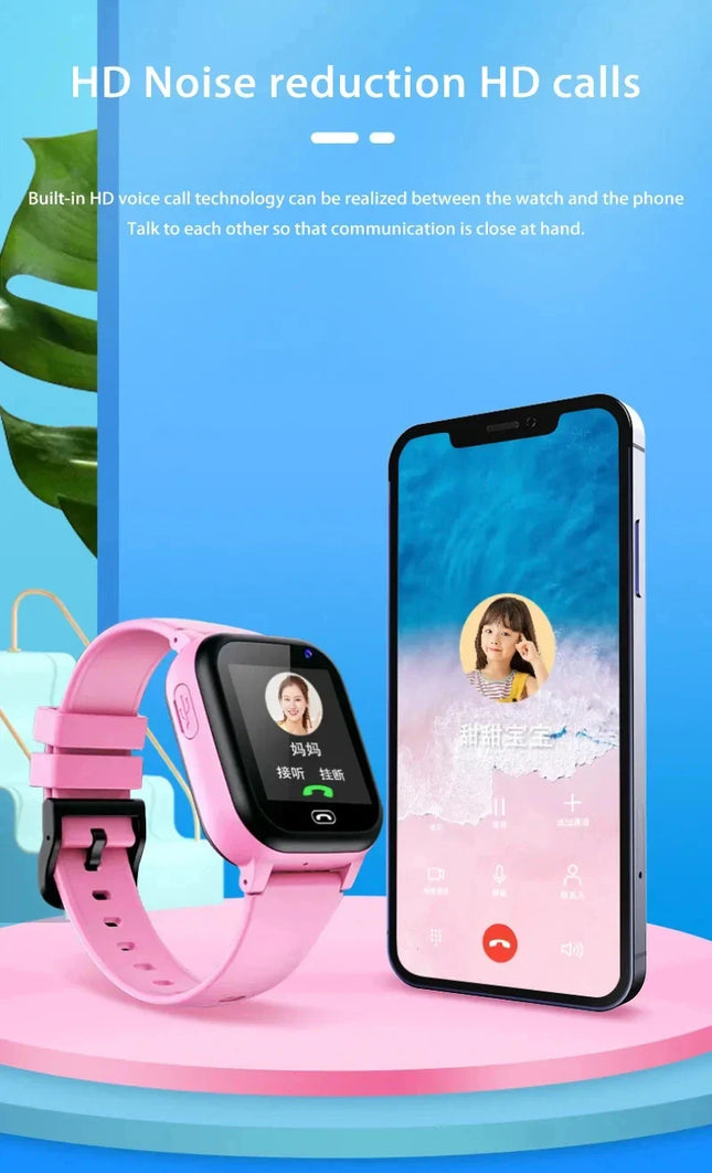 NNEOBA Child Safety Smart Watch Pink