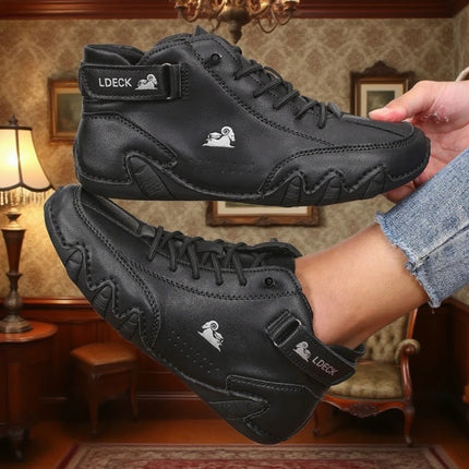 Women's Leather High-Top Shoes