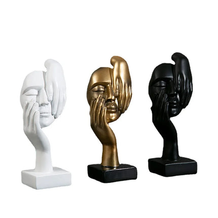 Abstract Resin Mask Figurine