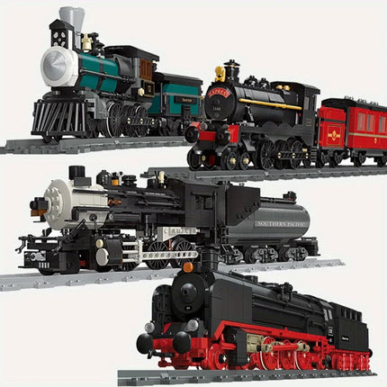 Steam Train Building Block Set