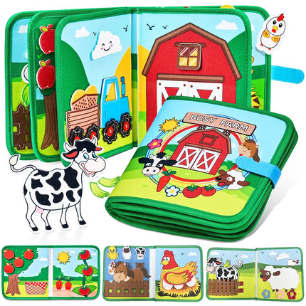 Farm Animal Montessori Busy Book for Toddlers