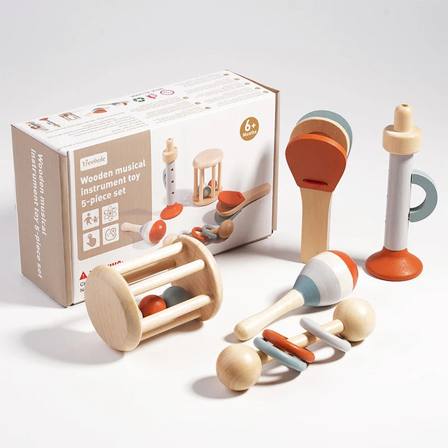 Baby Wooden Handbell Toy
