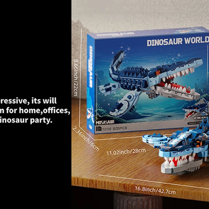 Mosasaurus Dinosaur Building Block Set