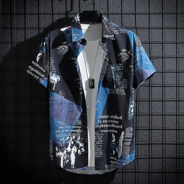 Men’s Short-Sleeve Printed Shirt