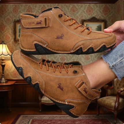 Women's Leather High-Top Shoes