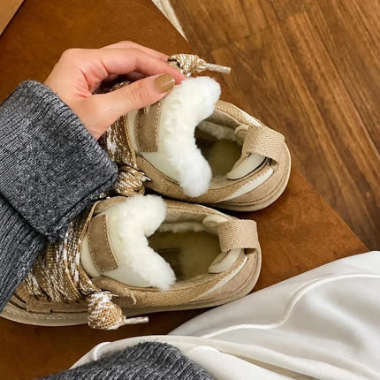 Women's Warm Wool-Lined Snow Boots