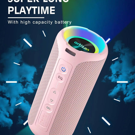 Waterproof Portable Bluetooth Speaker with RGB Lights