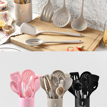 15-Piece Silicone Kitchen Utensil Set